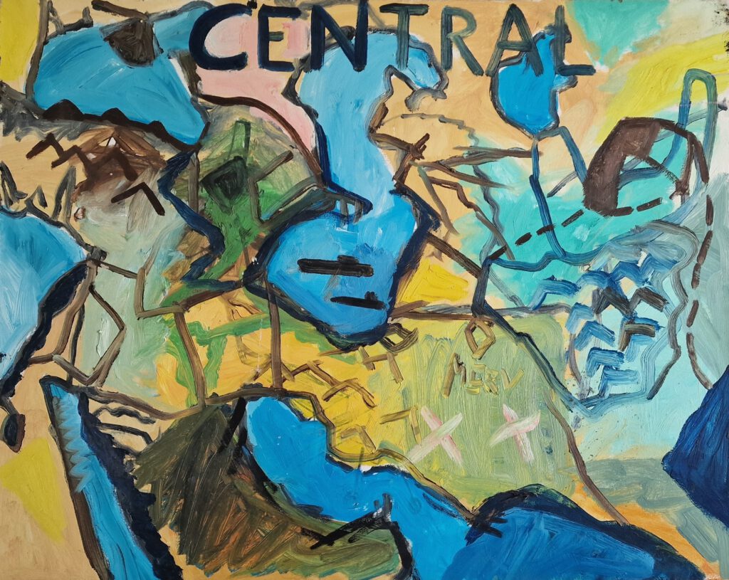 "Central" artwork painting by Hans Heiner Buhr, 2008
