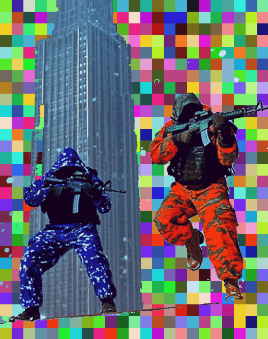 1/1 NFT Crypto ART "Retreat" by Hans Heiner Buhr on Superrare.com