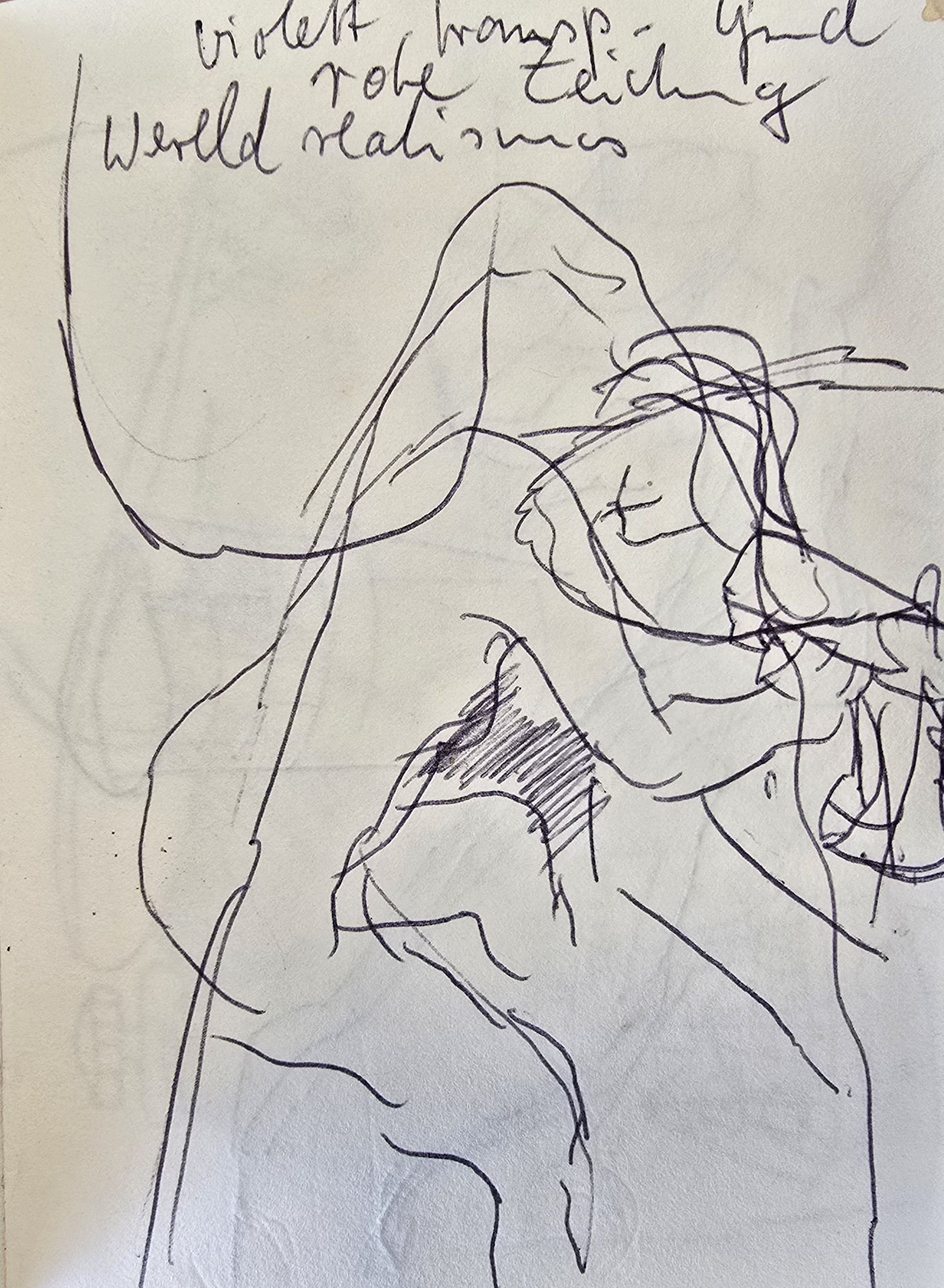 Petra nähend im Fashion Department der Rietveld Academie, Amsterdam 1992