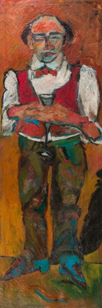 Gemälde Meir Mendelssohn von Hans Heiner Buhr, Öl auf Leinwand, Dresden 1990